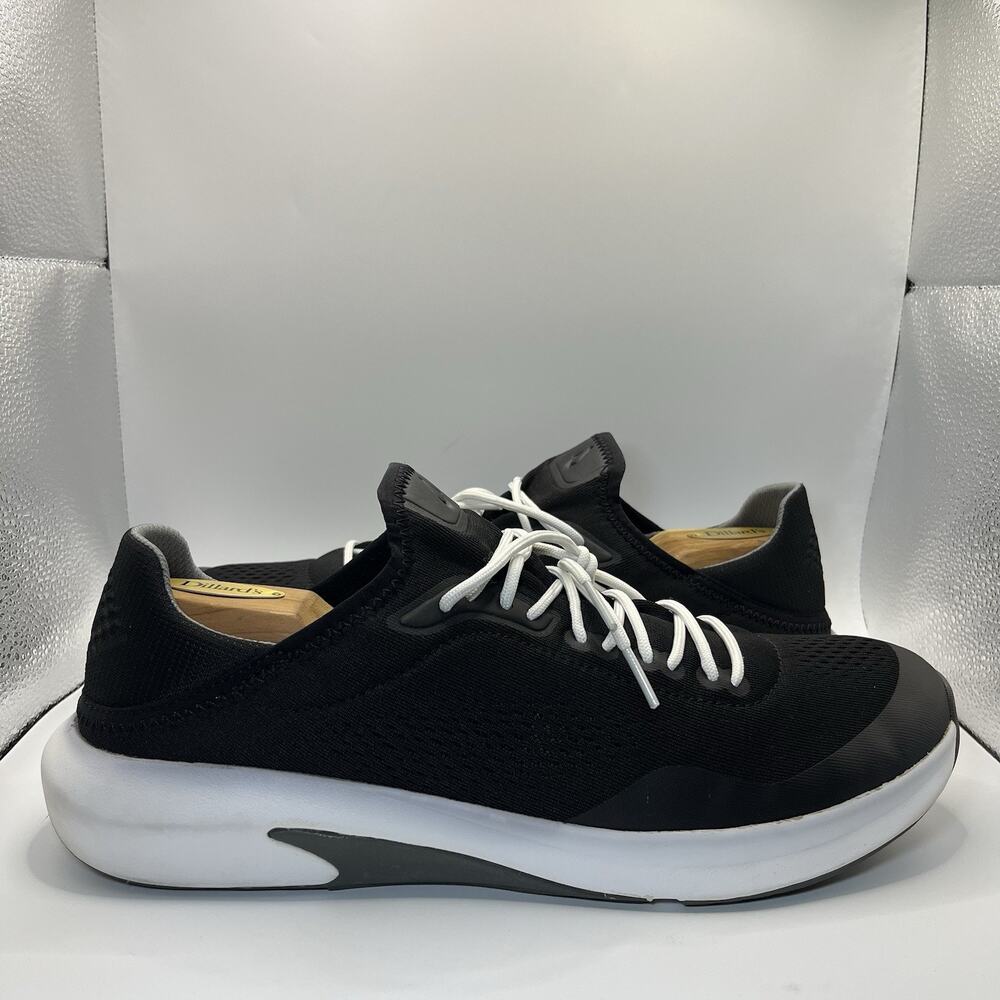 OluKai Kaholo Sneakers Men's 11.5 Black Mesh Drop-In Heel 10512-4040 EUC